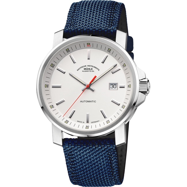 Mühle-Glashütte 29er Big White / Canvas nautic blue - M1-25-31-CB-I