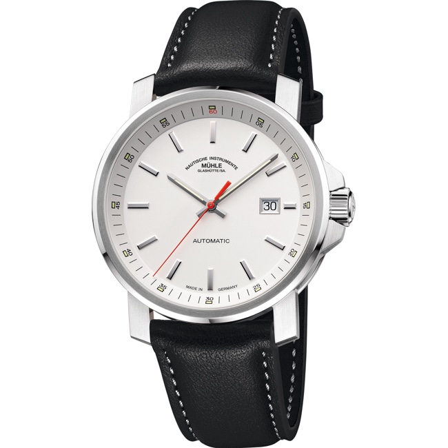 Mühle-Glashütte 29er Big White / Black leather - M1-25-31-LB