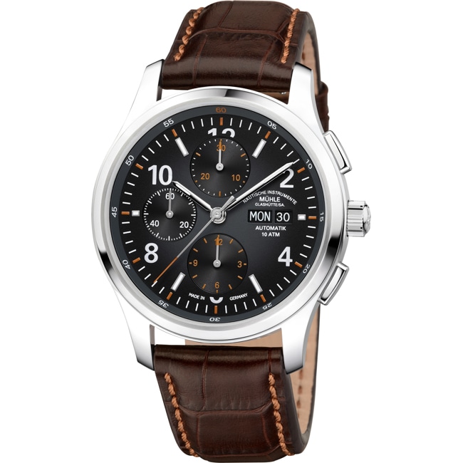 Mühle-Glashütte Lunova Chronographe Cuir de crocodile - M1-43-06-LB-I