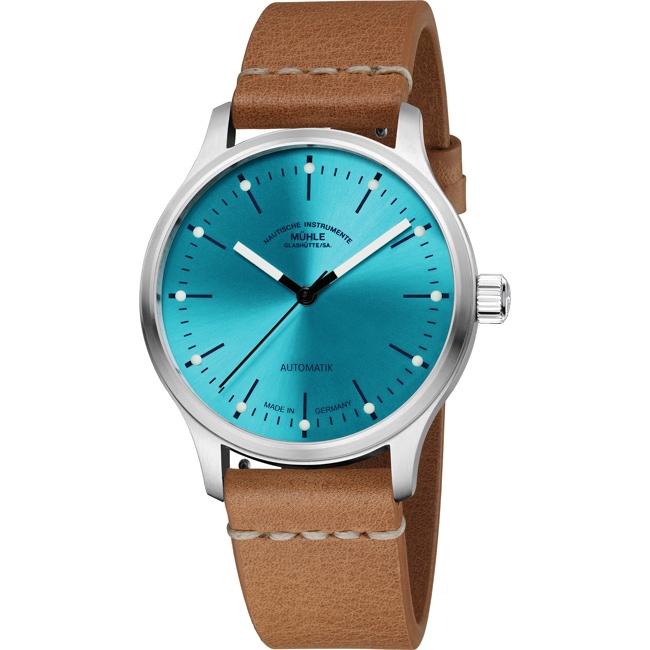 Mühle-Glashütte Panova Turquoise / Brown leather - M1-40-79-LB-II