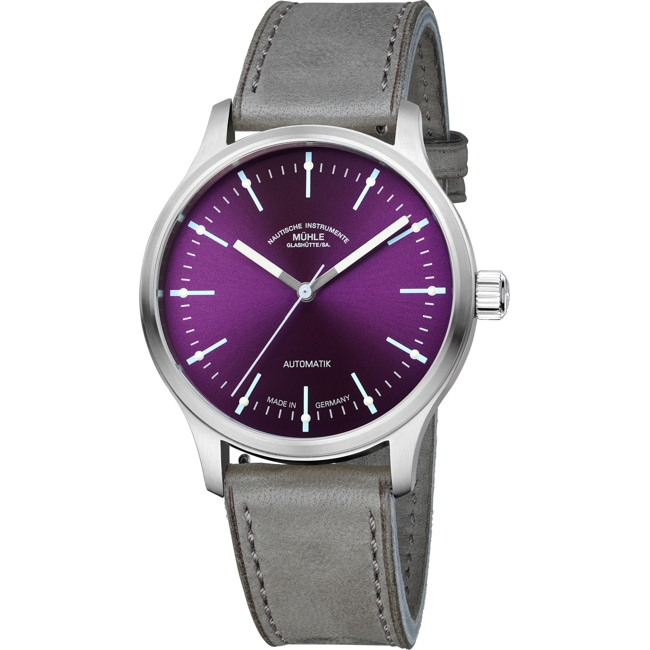 Mühle-Glashütte Panova Violet / Grey leather - M1-40-78-1-LB-V