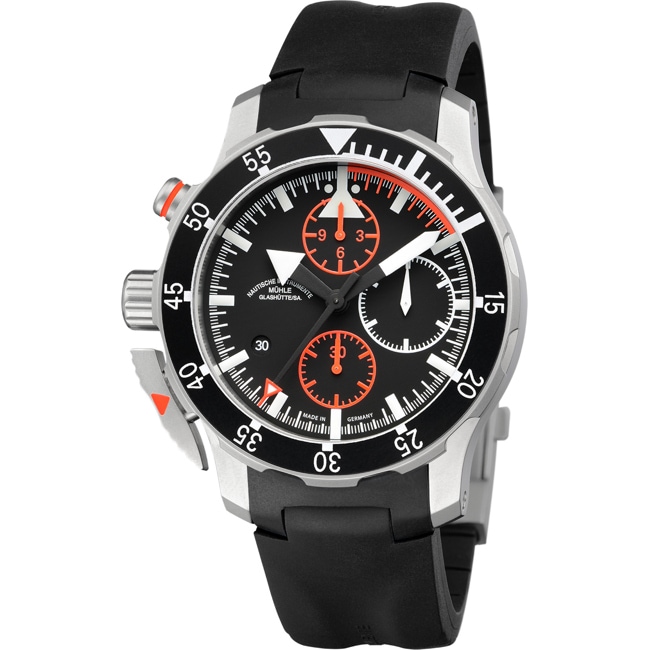 Mühle-Glashütte S.A.R. Flieger Chronographe Caoutchouc - M1-41-33-KB