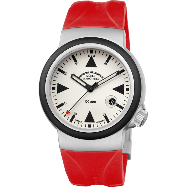 Mühle-Glashütte S.A.R. Rescue-Timer LUMEN / Kautschuk rot - M1-41-08-KB-VIII