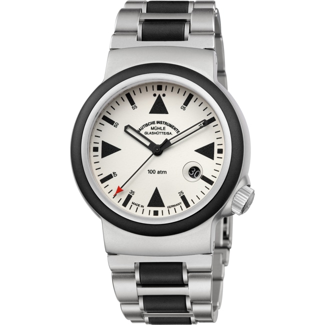 Mühle-Glashütte S.A.R. Rescue-Timer LUMEN / Metall & Kautschuk - M1-41-08-MB