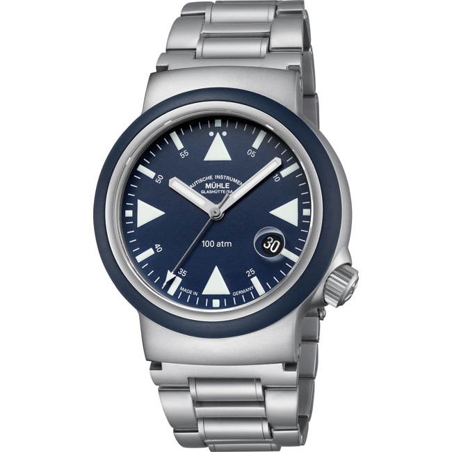 Mühle-Glashütte S.A.R. Rescue-Timer Nautical Blue / Metal Bracelet - M1-41-02-MB-II