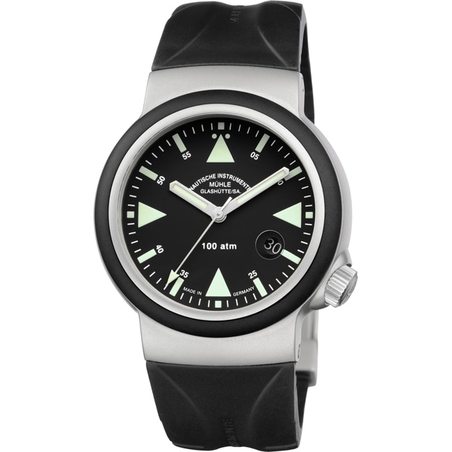 Mühle-Glashütte S.A.R. Rescue-Timer Schwarz / Kautschuk - M1-41-03-KB