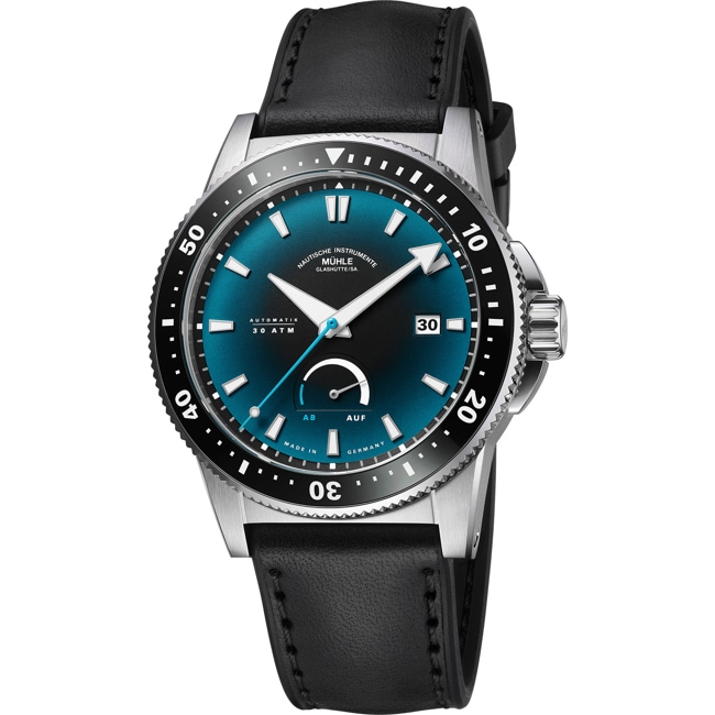 Mühle-Glashütte Sportivo Power Dive Leder-Kautschuk - M1-52-53-LK