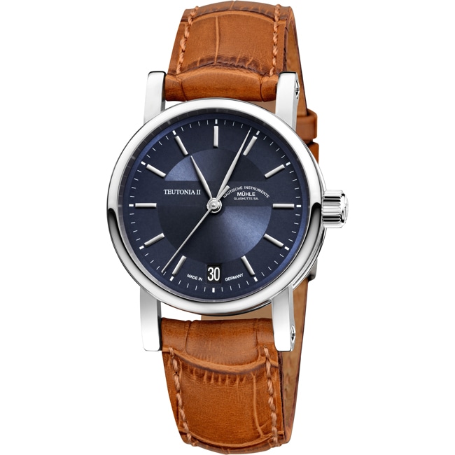Mühle-Glashütte Teutonia II Medium Midnight blue / Leather - M1-30-22-LB