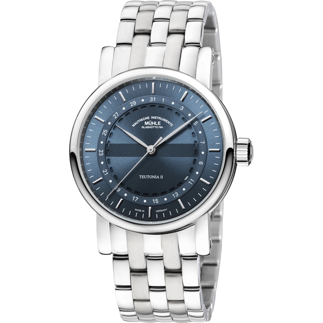 Mühle-Glashütte Teutonia II Ringdatum Metallband - M1-33-52-MB