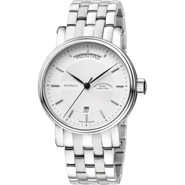 Mühle-Glashütte Teutonia II Jour/Date Bracelet en acier - M1-33-65-MB