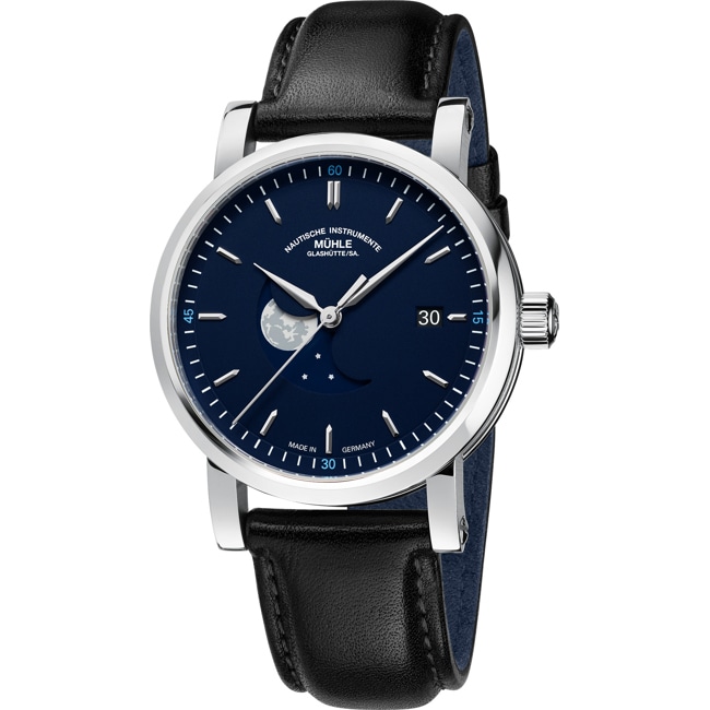 Mühle-Glashütte Teutonia IV BlueMoon Leder - M1-44-62-LB