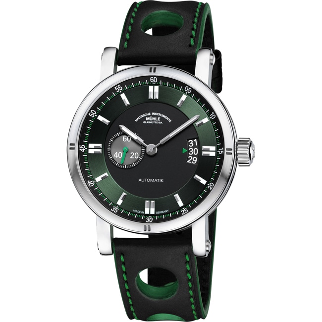Mühle-Glashütte Teutonia Sport II Racing Green / Leder schwarz - M1-29-74-LB-S