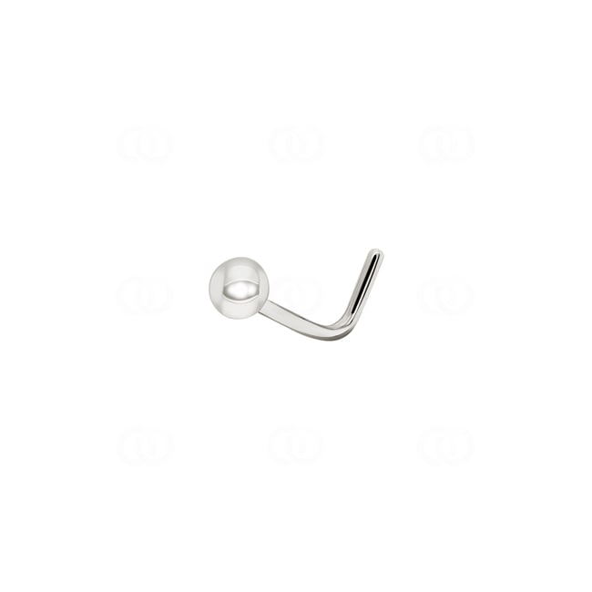 Nose Piercing 750/18 K White Gold - 760221W