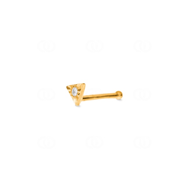 Nasenstecker Kugel 750/18 K Gelbgold mit Diamant 0.01ct H/Si - 1189.02190/0001