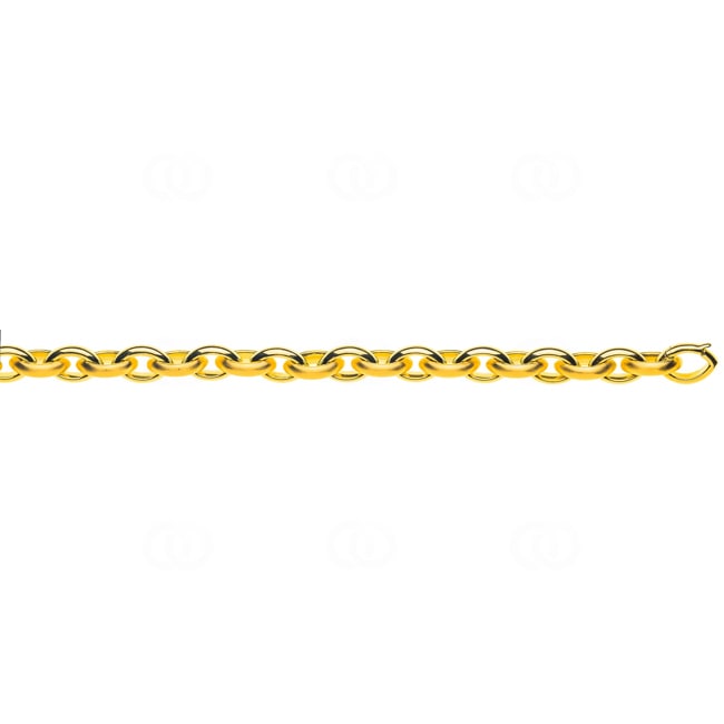 Collier navette 3/4-massif or jaune 750/18 ct 9.5mm - CNA1005