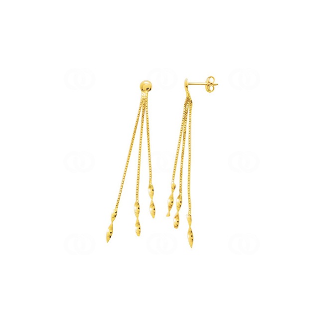 Boucles d'oreilles pendantes or jaune 375/9 ct - 9K11825
