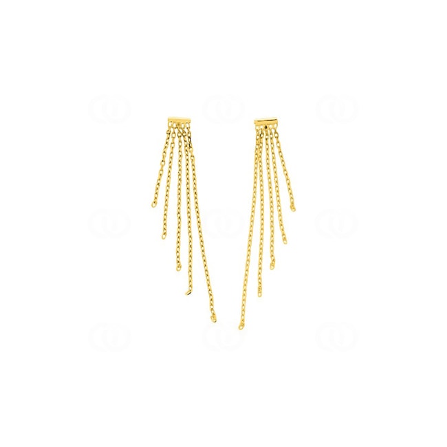 Boucles d'oreilles pendantes or jaune 375/9 ct - 9K11852
