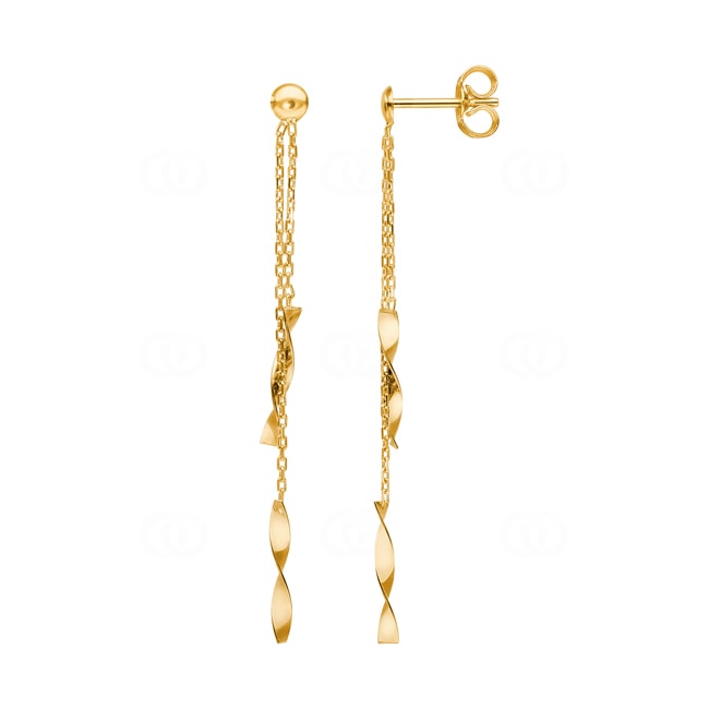 Boucles d'oreilles pendantes or jaune 375/9 ct - 9K11853