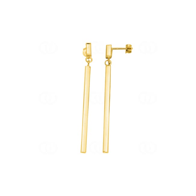 Drop Earrings 375/9 K Yellow Gold 50mm - 9K3406