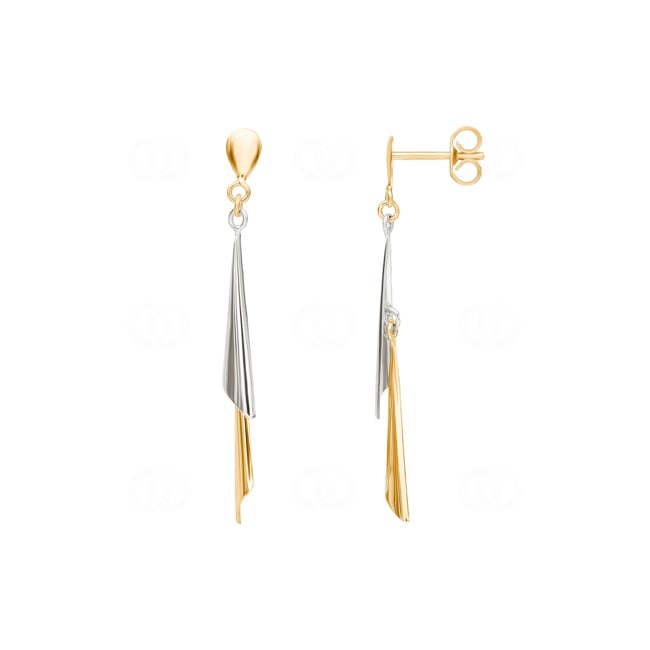 Ohrhänger 375/9 K Gelbgold bicolor - 9K8322G