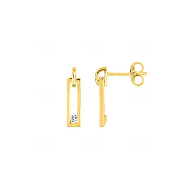 Ohrhänger 375/9 K Gelbgold mit Zirkonia - 297172.Z0