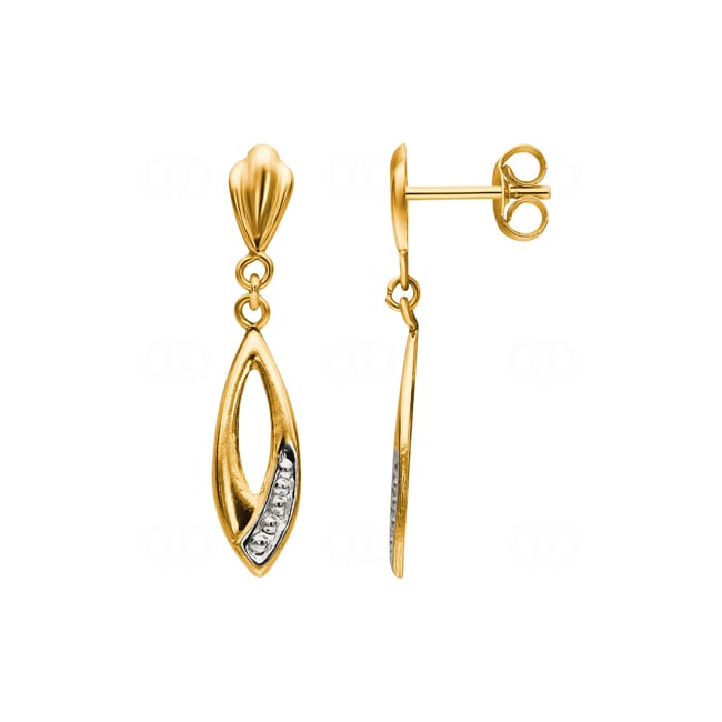 Drop Earrings 750/18 K Yellow Gold - 8311