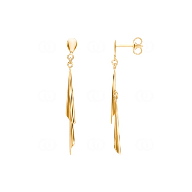 Boucles d'oreilles pendantes or jaune 750/18 ct - 8322