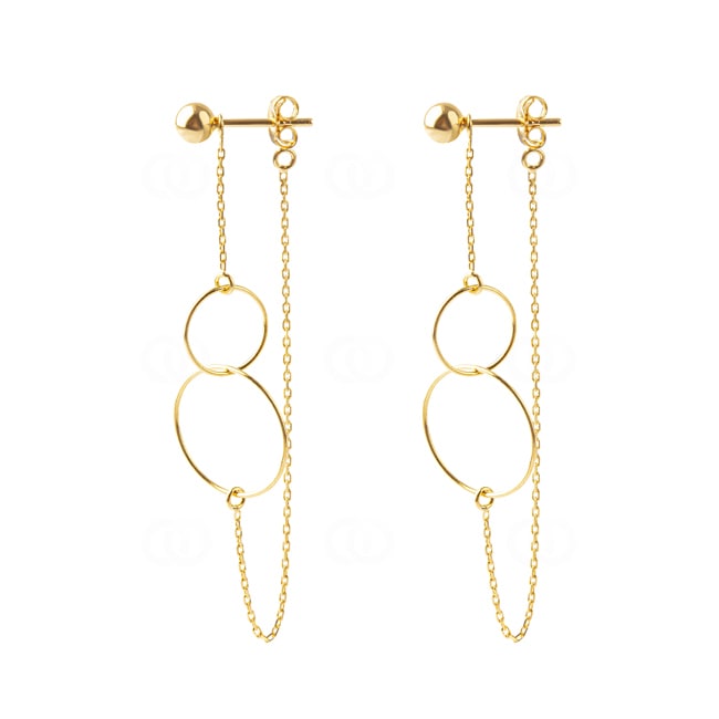Drop Earrings 750/18 K Yellow Gold - 3779