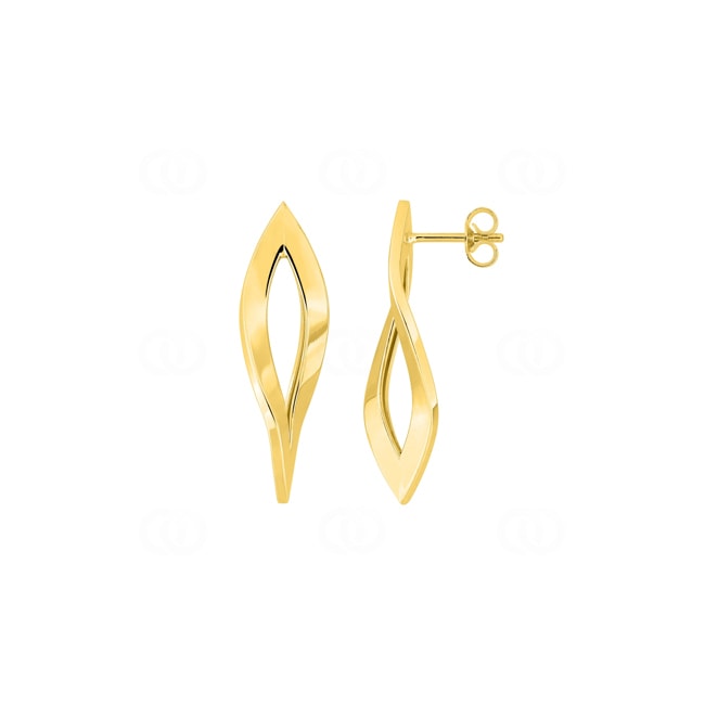 Boucles d'oreilles pendantes or jaune 750/18 ct - 3877