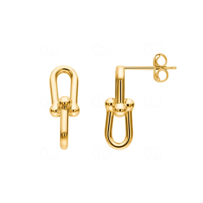 Boucle d'oreilles pendantes or jaune 750/18 ct Fantaisie - OGO1112.