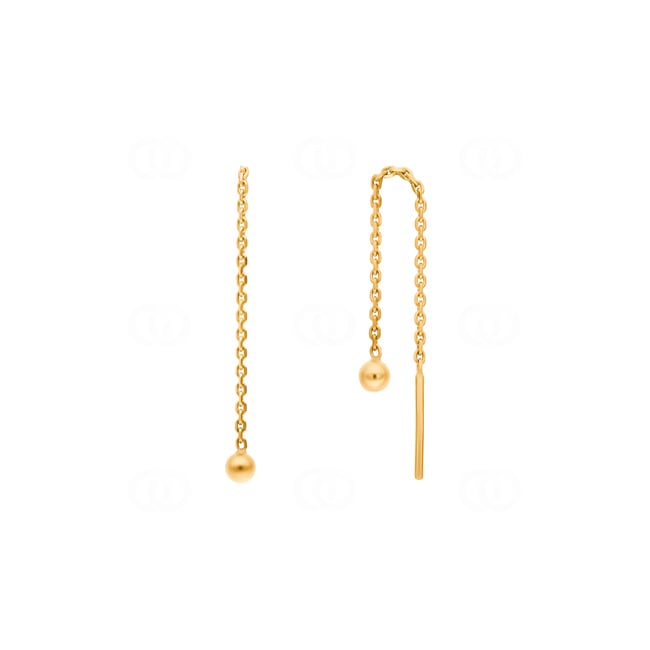 Boucle d'oreilles pendantes or jaune 750/18 ct, Balle - 1169.03200/0001