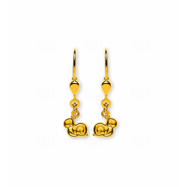 Boucle d'oreilles pendantes or jaune 750/18 ct, Escargot Boucle d'oreilles pendantes or jaune 750/18 ct, Escargot - OGO1066