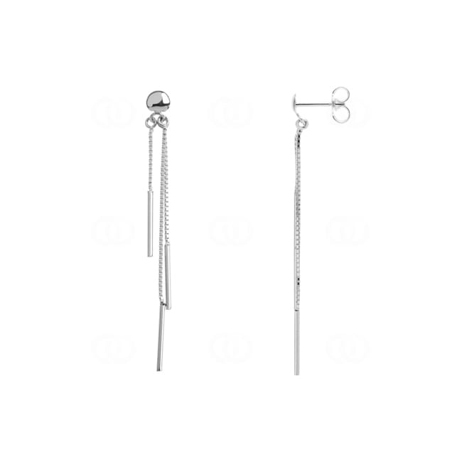 Drop Earrings 750/18 K White Gold - 11824GR