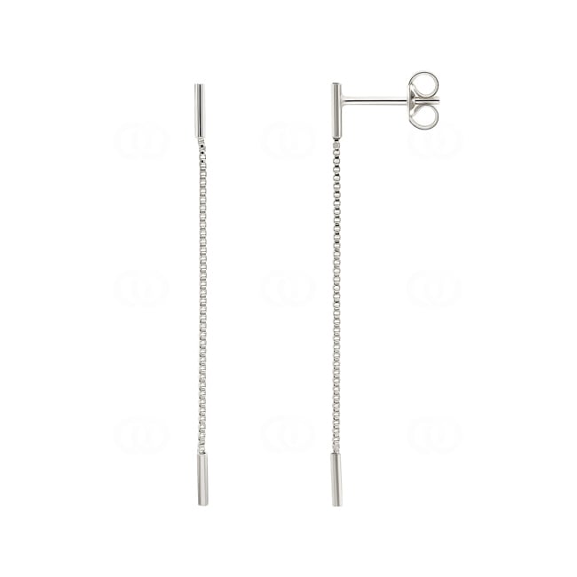 Drop Earrings 750/18 K White Gold - 11833GR