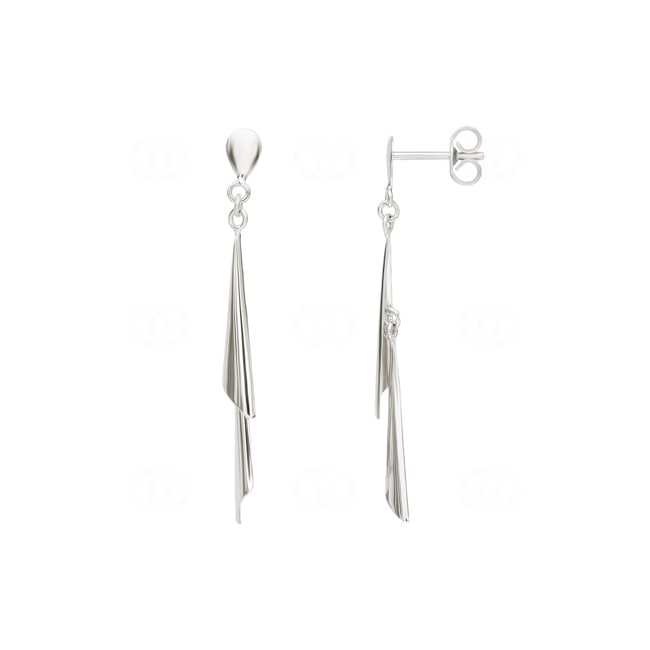 Boucles d'oreilles pendantes or gris 750/18 ct - 8322GR