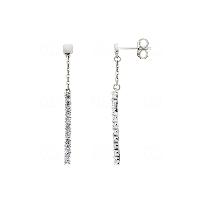 Ohrhänger 750/18 K Weissgold mit Zirkonia - 38SA844GZ