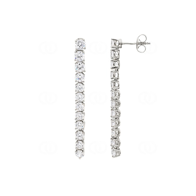 Ohrhänger 750/18 K Weissgold mit Zirkonia - PE03875-1-WG