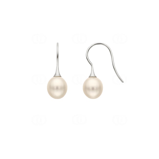 Boucle d'oreilles pendantes or gris 750/18 ct, Perle de culture d'eau douce Boucle d'oreilles pendantes or gris 750/18 ct, Perle de culture d'eau douce - 1262.02600/0001