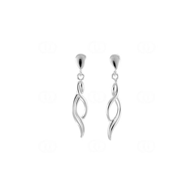 Ohrhänger 925 Silber rhodiniert Fantasie 27mm - 335200