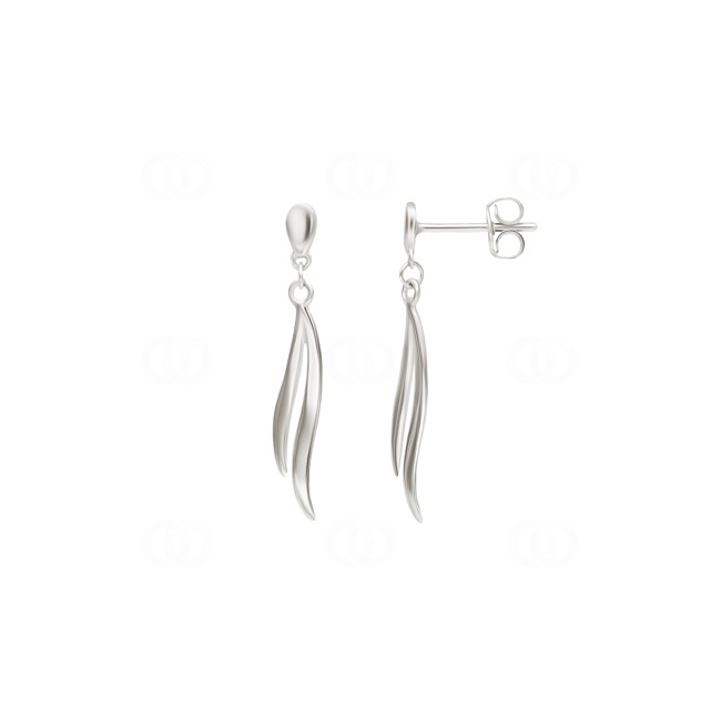 Drop Earrings 925 Silver rhodium-plated 29mm - AAWR06
