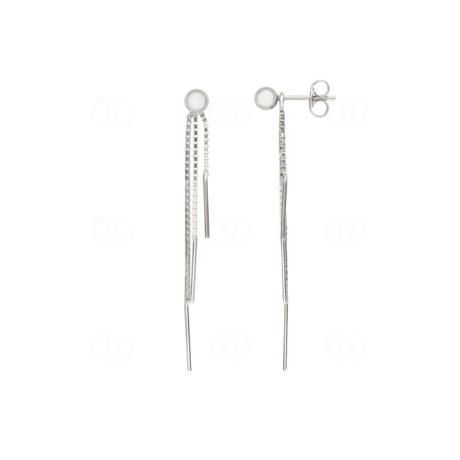 Drop Earrings 925 Silver rhodium-plated 46mm - 335481