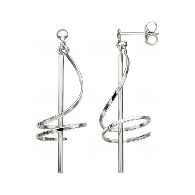 Drop Earrings 925 Silver rhodium-plated Fantasy 35mm - AAWB57