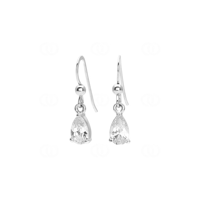 Drop Earrings 925 Silver rhodium-plated with Cubic Zirconia - 305540.1