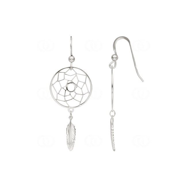 Ohrhänger 925 Silber rhodiniert Traumfänger - 305994