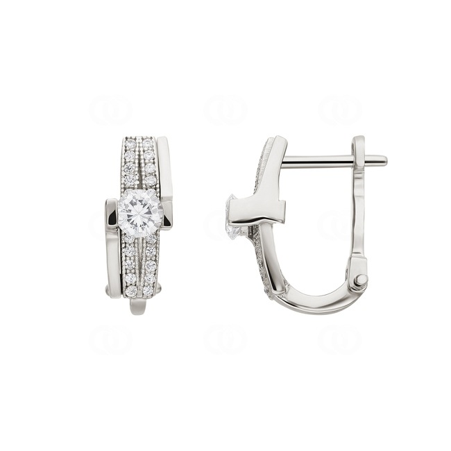 Ohrhänger 750/18 K Weissgold mit Zirkonia - 11-055OR