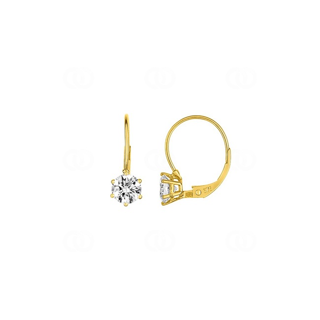 Ohrringe 375/9 K Gelbgold mit Zirkonia - 39YF72JZ