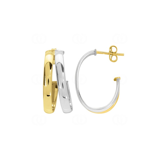Earrings 750/18 K Yellow and White Gold - 3782G