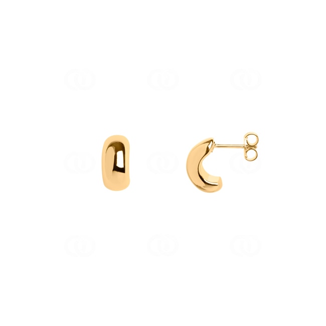 Earrings 750/18 K Yellow Gold electroplated - 9553