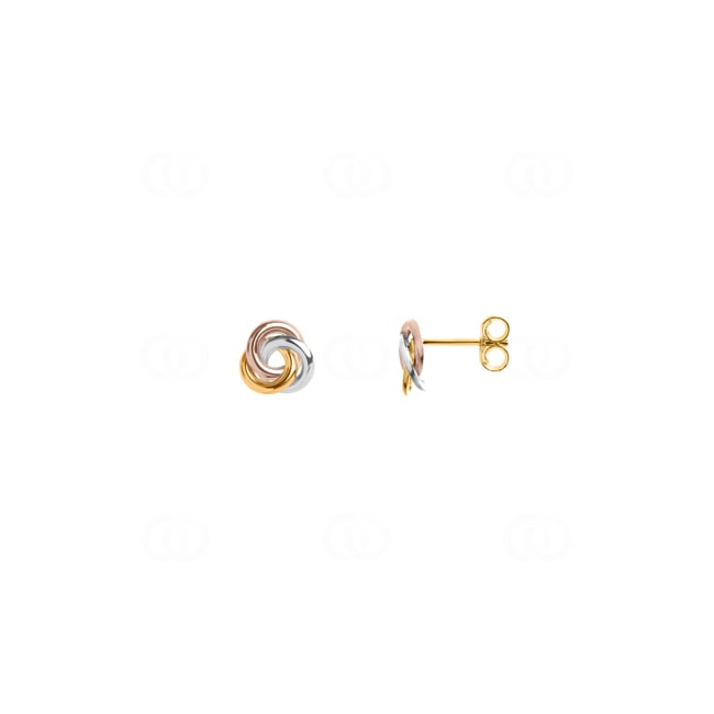Earrings 750/18 K Three-tone Gold - 28AA686T