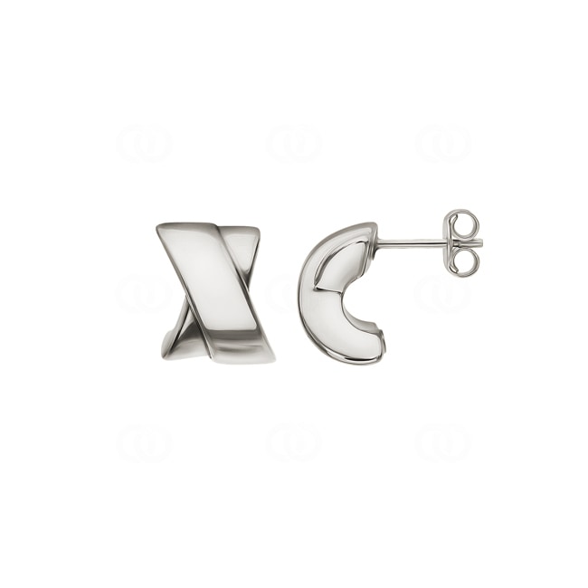 Earrings 750/18 K White Gold electroplated - 9544G